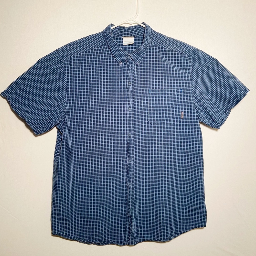 Columbia Short Sleeve One Pocket Front Button Down - Picture 1 of 6
